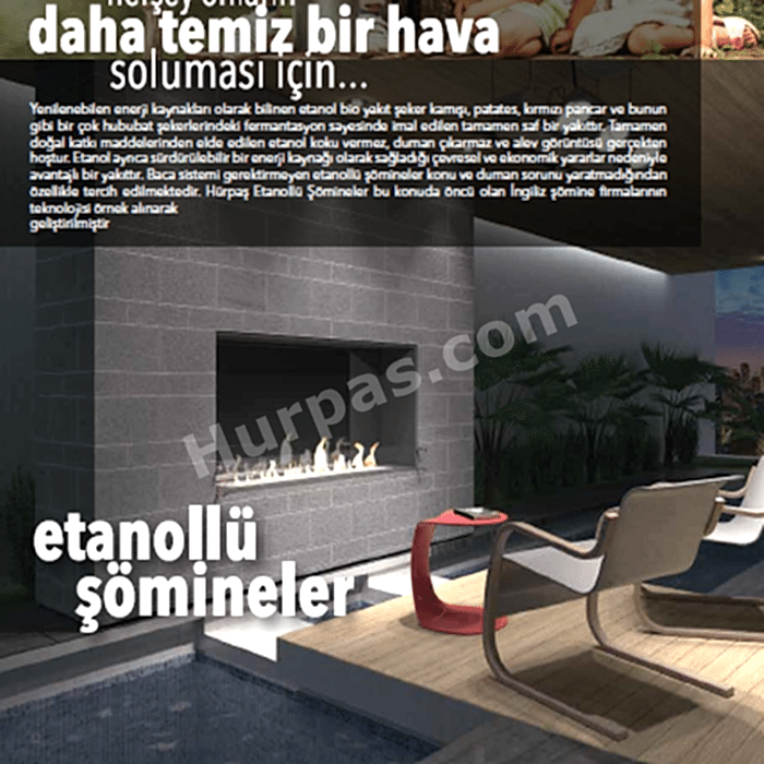 BİOETHANOLLÜ ŞÖMİNELER